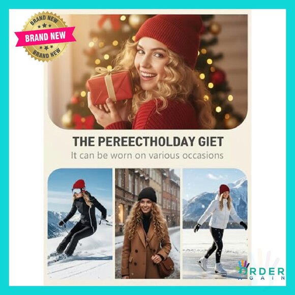 Classic Knitted Fisherman Beanies Set Unisex Warm Winter Cuffed Hats - Picture 6 of 8